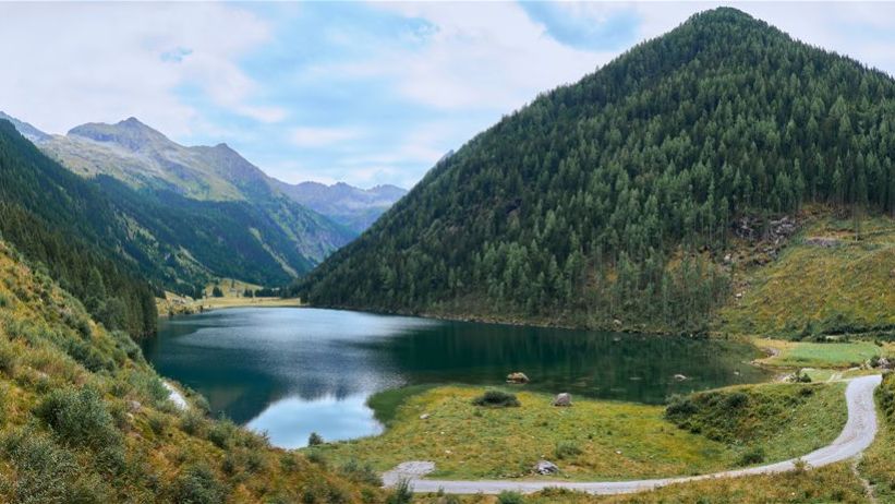 Panorama des Riesachsees in den Schladminger Tauern