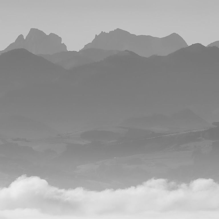 Ansicht des Berglandes