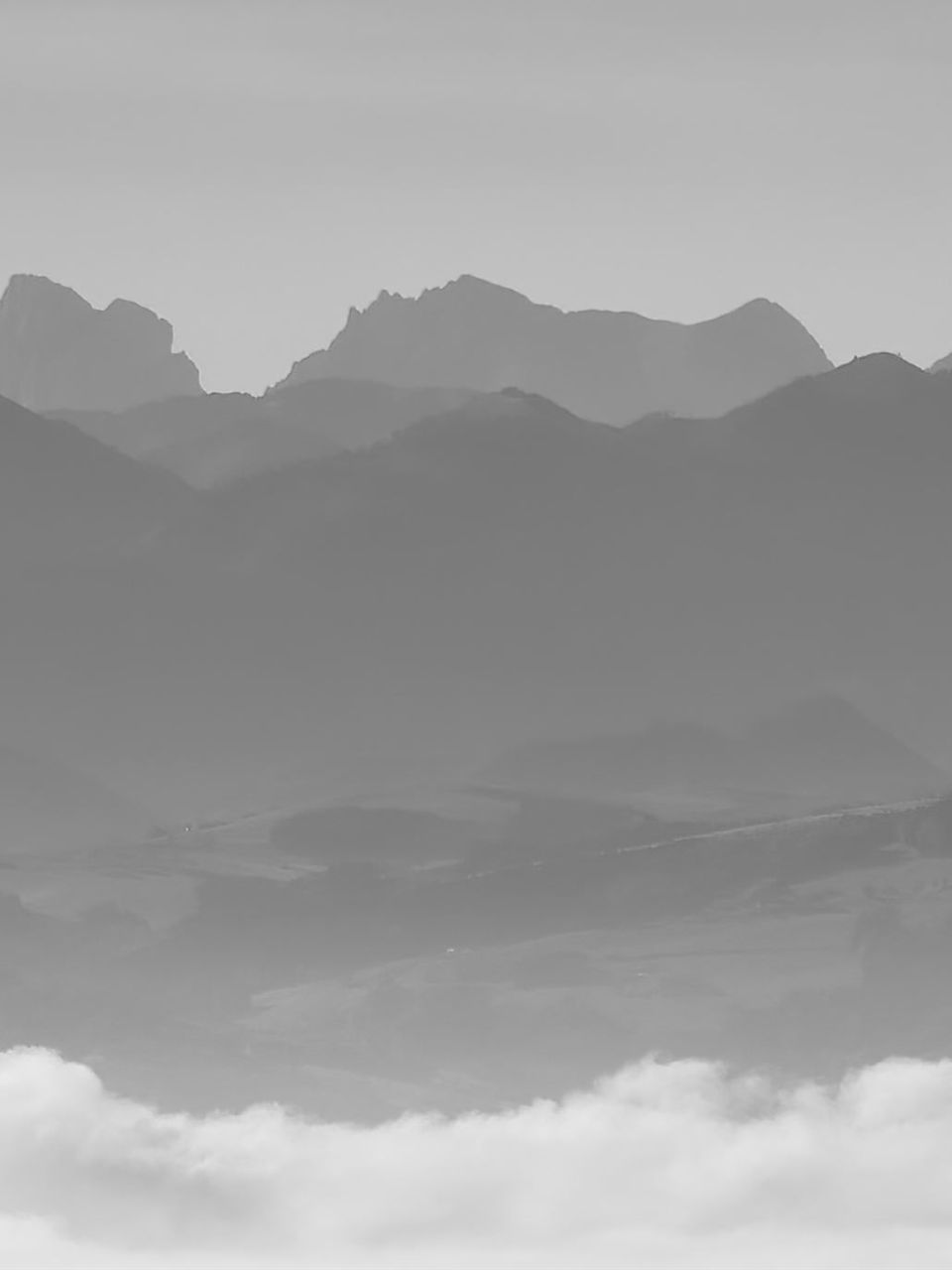 Ansicht des Berglandes